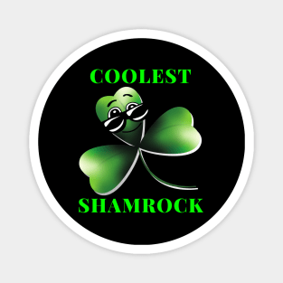 Coolest Shamrock St Patricks Day Magnet
